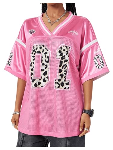 PARANOID y2k hyde 激レア　レザーシャツ　S Verdusa Women's Y2k Jersey Shirt Baggy Shirt Oversized Tshirts